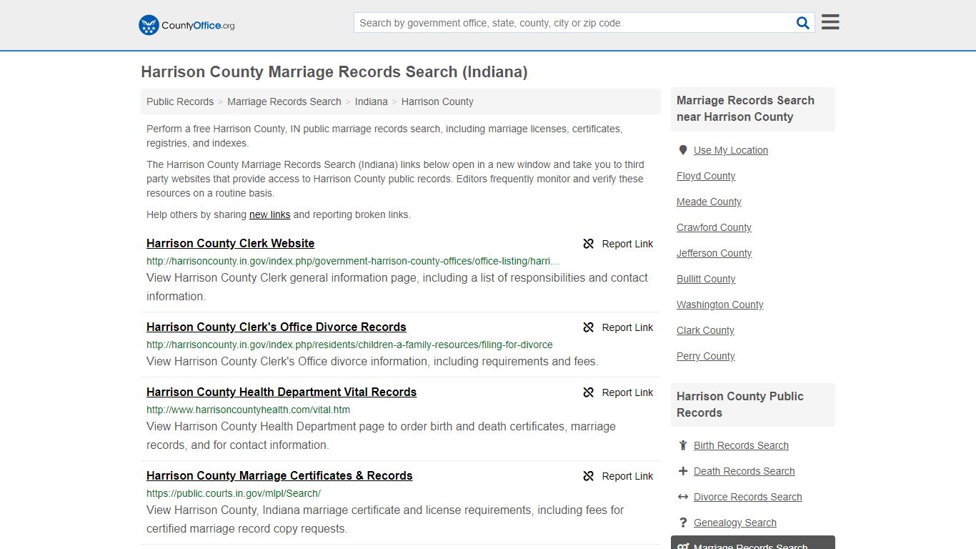 Marriage Records Search - Harrison County, IN (Marriage ...